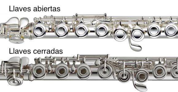 Agujero abierto vs flautas de agujero cerrado