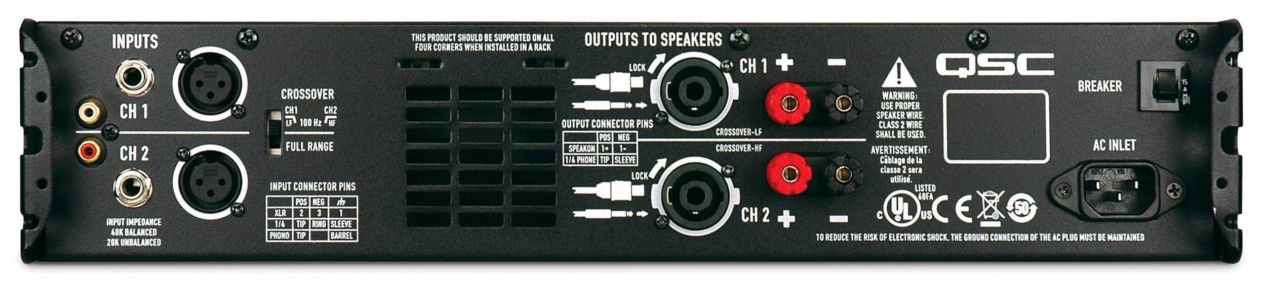 Amplificador estéreo QSC GX5