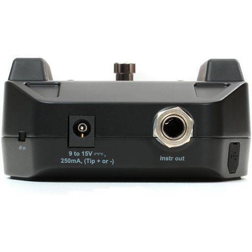 Receptor Digital tipo pedal de efectos Shure GLXD6  afinador e indicador de la vida de bateria.