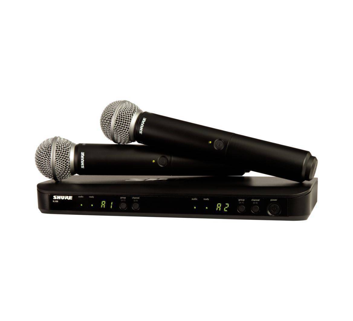 Microfono doble Shure BLX288/SM58