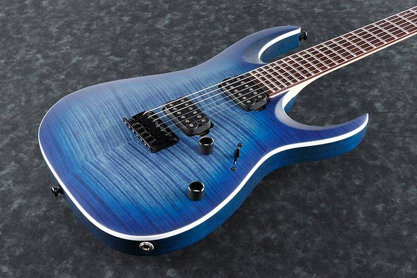Guitarra Electrica Eléctrica Ibanez RGA Azul Sombreada