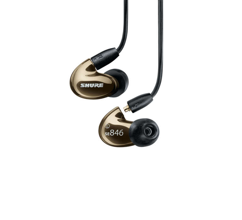 Auriculares aislantes de sonido SE846, color bronce, con cable Bluetooth 5