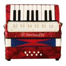 Acordeon Infantil Teclas Rojo 17K8Bs Farinelli