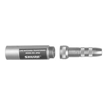 Transformador Shure A95U Baja Impedancia (macho XLR) a Alta Impedancia (jack hembra de 1/4").