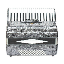 Acordeon Teclas Gris 3780 5 Registros Farinelli