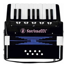 Acordeon Infantil Teclas Negro 17K8Bs Farinelli