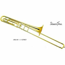 Trombon De Vara Sib/Fa Combinado Tipo Bach High Grade Silv