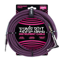 Cable Para Instrumento Ernie Ball 7.62 Mts., Negro/Morado