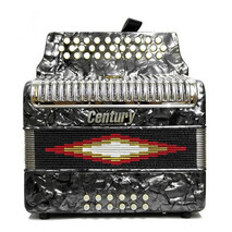 Acordeon Botones Fa Gris Parrilla Metal 3012 Century