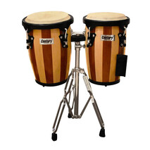 Congas Mini 8" Y 9" Rayas Cafe Y Natural Century