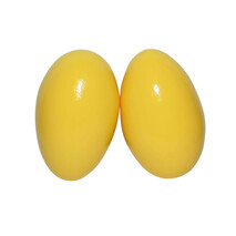 Huevos De Percusion Plastico Amarillo (Par) Copacabana