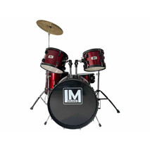 Bateria LM Drums de 5 piezas color Rojo