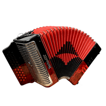 ACORDEON BOTONES FA ROJO/NEGRO 3012 FARINELLI PREMIUM