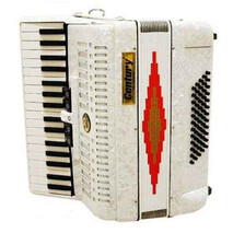 ACORDEON TECLAS BLANCO 3460 5 REGISTROS CENTURY