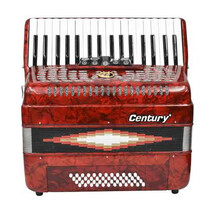 ACORDEON TECLAS ROJO 3448 5 REGISTROS CENTURY