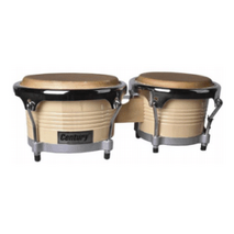 BONGO 8" Y 9" MADERA NATURAL ARO CROMADO CENTURY