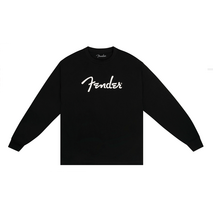 Camiseta Fender Logotipo Mangas Largas - Negra