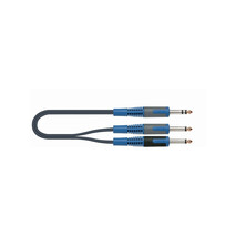 CABLE DE 2 PLUG MONO A 1 PLUG ESTÉREO DE 2M 