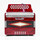 Acordeon Botones Gcf Rojo Con 5 Voces Farinelli Premium