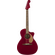 Guitarra Electrica Electro Acustica Fender Newporter Roja