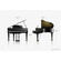 Gran Piano Digital Clásico 1.5 M De Largo C/Bluetooth Imitacion Marfil Color Negro