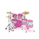 Parche Remo Colortone Powerstroke 3 de 22 pulgadas Rosa