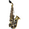 Saxofon Soprano Curvo Combinado Laqueado y niquelado Silvertone