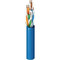 Cable Belden CAT6+ con protección “riser” anti-incendio Azul